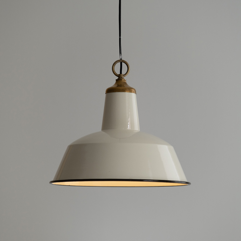 经典英伦白色搪瓷餐灯吧台灯