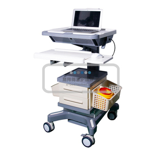 移动查房车护理工作站笔记本电脑推车送药发药医生护士二级护理车