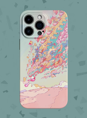 永远浪漫~奇幻女孩与小兔子菲林适用iPhone15/16pro手机壳华为nova12畅享60软OPPOreno9/vivos18硬IQOO10小米