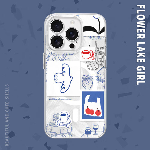 【新鲜感】时尚飞鸟图集适用iPhone17/16pro手机壳红米K80磁吸vivoX200华为mete60羽纱一加ACE3小米15一加11