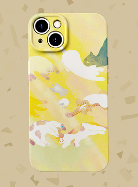 慵懒日常~阳光下打盹儿猫咪菲林适用iPhone15/14promax手机壳华为pura70小米14pro红米k70硬OPPOa58软vivoS18