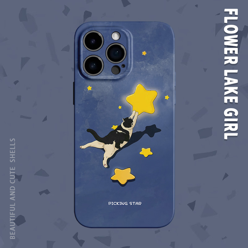 安卓iphone菲林摘星猫咪手机壳