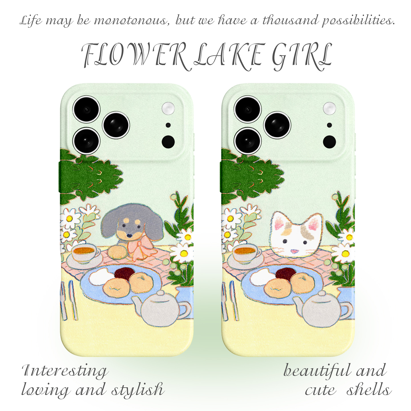 【超治愈的海风】手绘猫狗手机壳