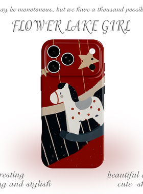 【木马乐园】暗黑手绘小马适用iPhone16/17promax手机壳华为P70苹果13OPPOreon14软vivoS15一加ACE5红米K80