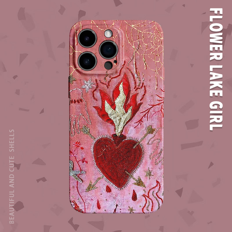 【美炸了！！】爱心火焰手机壳