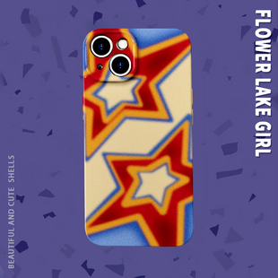 Super 15promax手机壳华为mate60pro菲林硬OPPOfindx8苹果14vivoX200软一加ACE3 抽象超级星星适用iPhone16