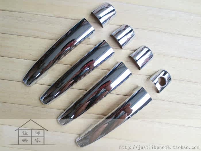 雪铁龙C4L 专用镀铬门拉手门碗 13款新C4L 门把手装饰贴 磨砂门碗