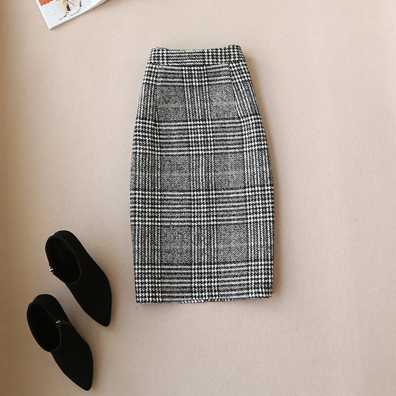 包邮秋冬新款20女装韩版名媛chic显瘦毛呢格子半身裙西装裙子短裙在类目 女装/女士精品, 半身裙中 - 来自Buy2taobao.com提供专业的淘宝代购服务