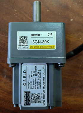 台邦无刷直流24V电机G3BLD40W 30W 2600RPM/3GN-30K过道闸门电机