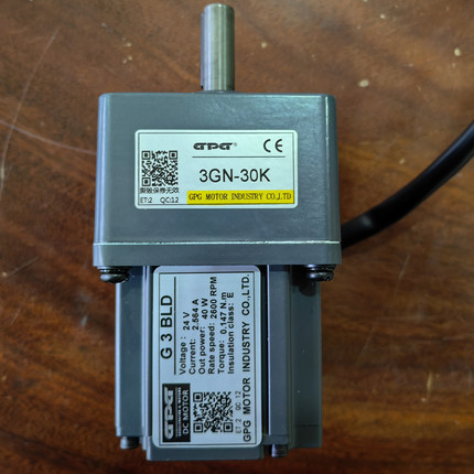 台邦无刷直流24V电机G3BLD40W 30W 2600RPM/3GN-30K过道闸门电机