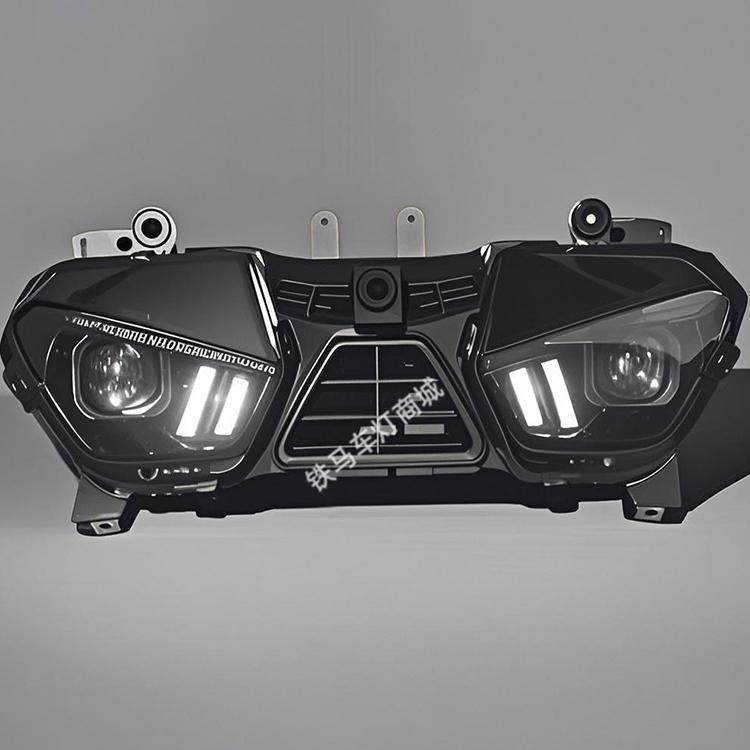 适用珠峰凯越450rr前大灯总成改装LED矩阵模组ZF400GS-A升级车灯