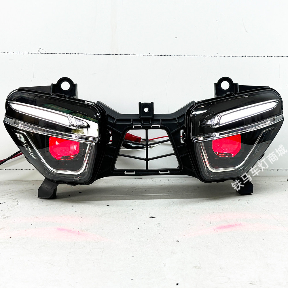 适用于张雪500rr大灯总成改装LED矩阵透镜大灯激光模组恶魔眼升级