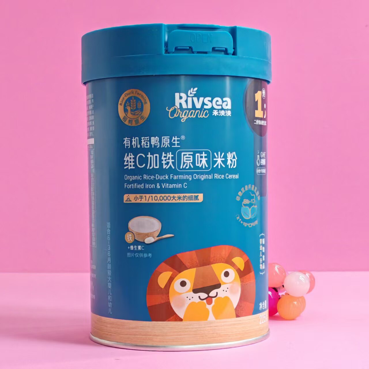 禾泱泱有机稻鸭维C加铁原味米粉图片