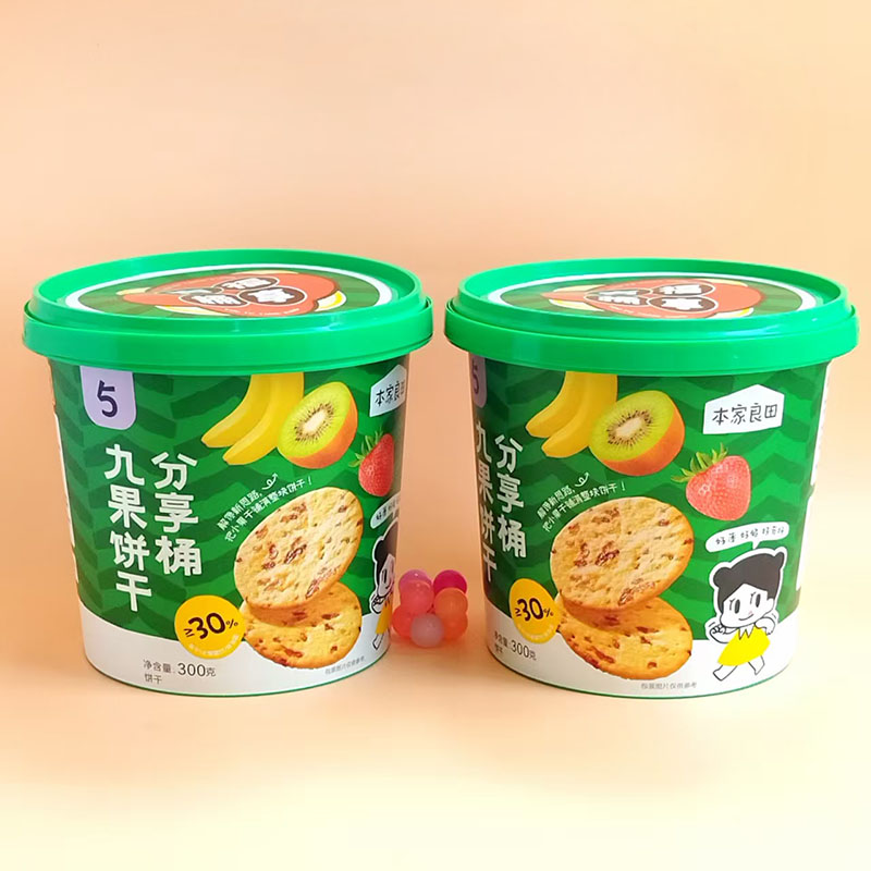 2桶本家良田九果饼干独立袋零食
