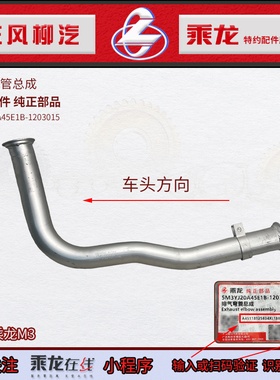 原厂纯正部品乘龙M3排气弯管总成5M3YJ20A45E1B-1203015 东风柳汽