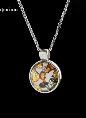 正品星沙925纯银橄榄陨石