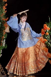 [捻香原创]{逢时遇景}满地金纱料马面 定制 日常 6米摆专拍