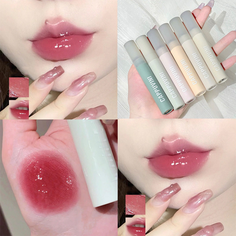 cappuvini卡泡维妮水光镜面唇釉 平价日常素颜嘟嘟唇奶茶色口红