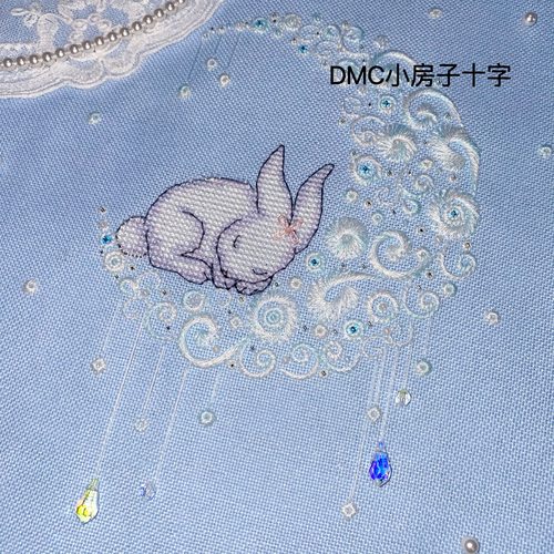 水晶十字绣特针绣DMC礼物兔年