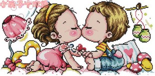 G13.G14合并版 小房子十字绣 DMC套件 卡通娃娃儿童房摆件 正品