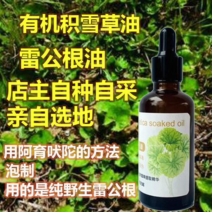 有机野外生口菔级积雪草雷公根浸泡油茶油基底精油修护滋养推荐