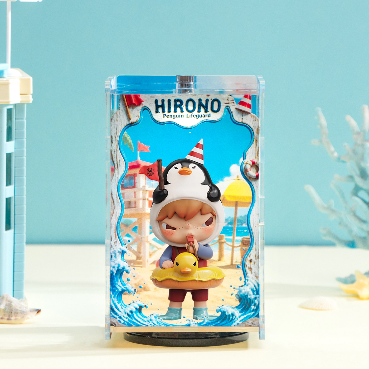 Hirono小野企鹅救生员手办展示盒图片