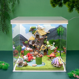 森之精灵周边盲盒潮流玩具手办公仔礼物办公桌面森林公园装饰摆件