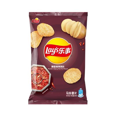 Lay's/乐事麻辣香锅薯片40克/袋美味休闲下午茶零食马铃薯洋芋片