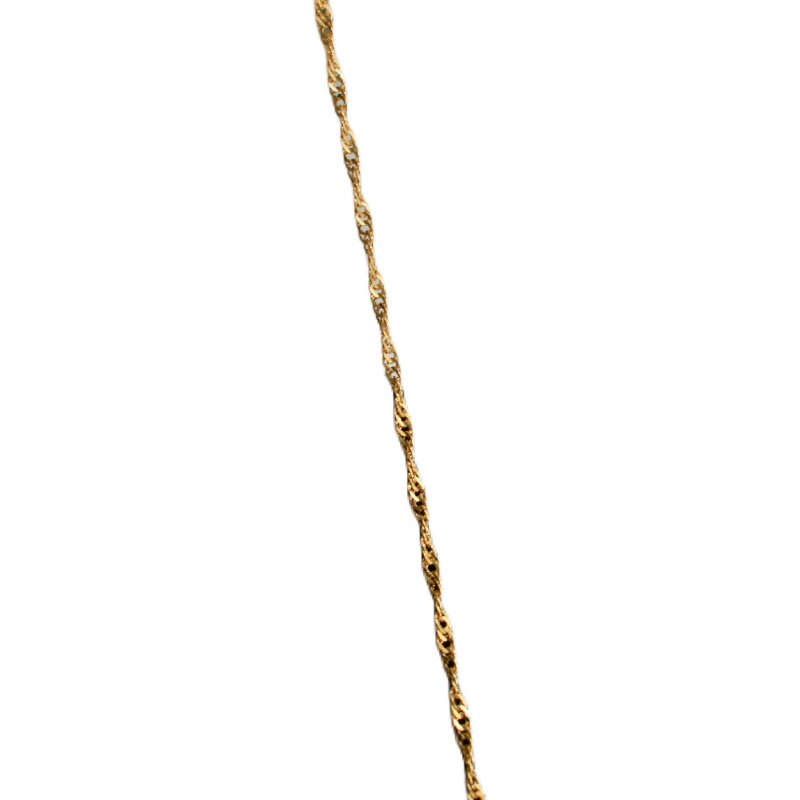 18K GOLD-FILLED COLOR-RETAINING REAL GOLD-PLATED WATER WAVE CHAIN LOOSE CHAIN COPPER BRACELET NECKLACE DIY JEWELRY ACCESSORIES MATERIALS