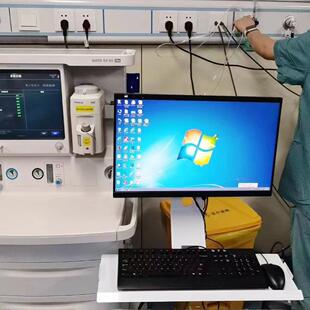 定制迈瑞麻醉机手麻支架 德尔格欧美达电脑支臂 升降旋转高端支架