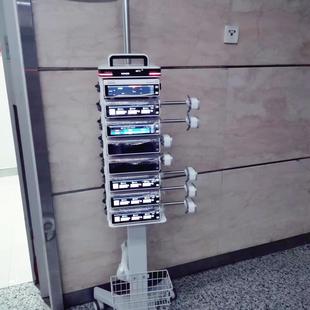 定制高端注射泵推车厚钢托板带电源输液架迈瑞贝朗麦科田推车支架