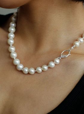 简约气质天然巴洛克珍珠项链