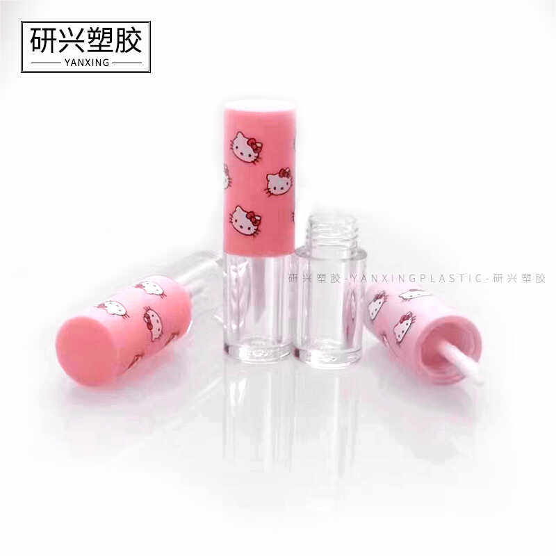 动漫卡通瓶子唇釉空管材料手工自制空盒便携可爱口红分装空瓶专用