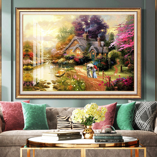 2022新款钻石画满钻欧式油画风景