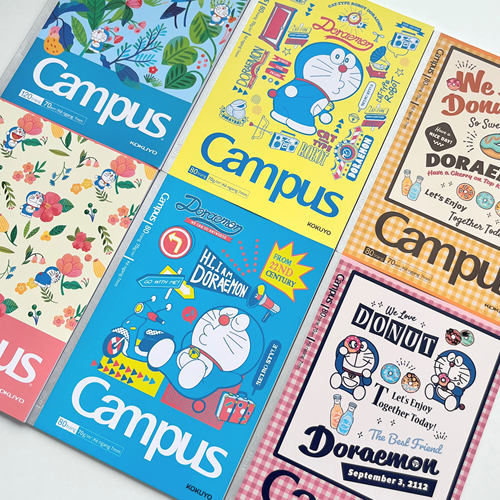 国誉Campus越南哆啦A梦联名B5笔记本初高中生作业本40/60页横线