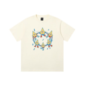 丛林老虎&插画师联名星星手拉手印花t恤女夏日款 男 设计感情侣短袖