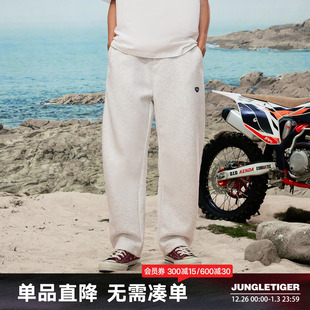 长裤 丛林老虎400g灰色休闲直筒卫裤 男高街潮牌宽松运动垂感阔腿裤