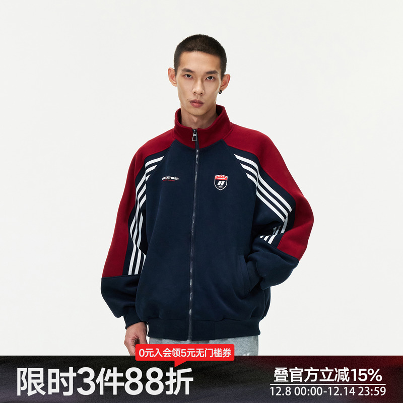 丛林老虎美式复古运动插肩袖外套