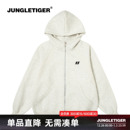 丛林老虎潮牌重磅拉链加绒卫衣男美式 外套冬 休闲上衣情侣连帽开衫