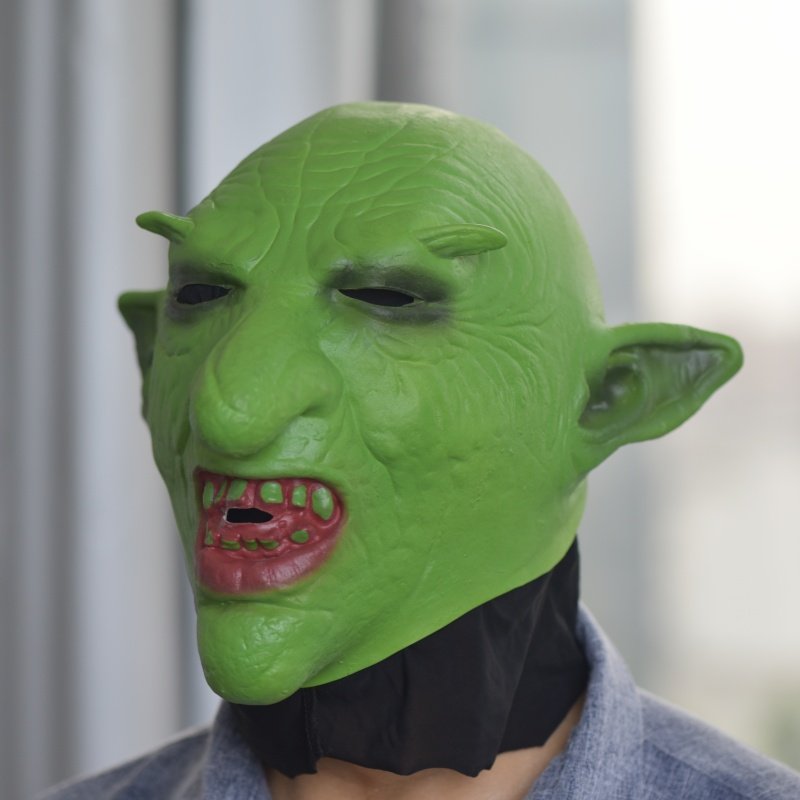 万圣节恐怖绿魔哥布林cosplay