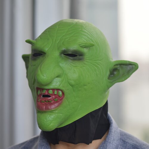 万圣节恐怖绿魔哥布林cosplay