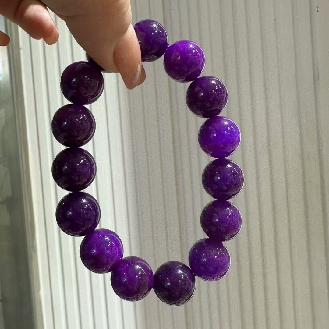 天然南非舒俱来老料手链苏纪石手串水晶紫苏皇家单圈男女饰品礼物