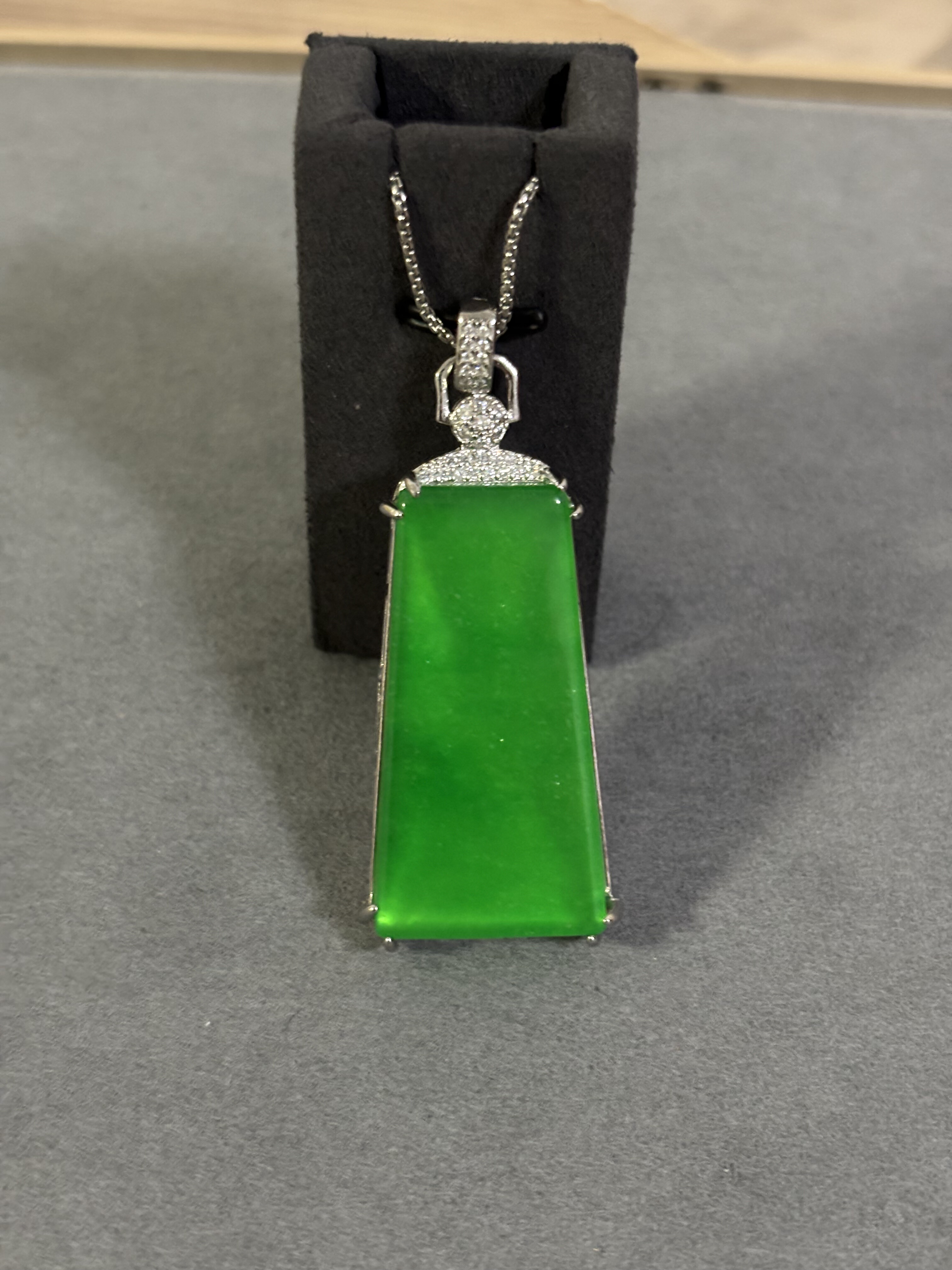 天然翡翠无事牌吊坠女中国风新中式高冰翡翠平安无事牌正品挂件