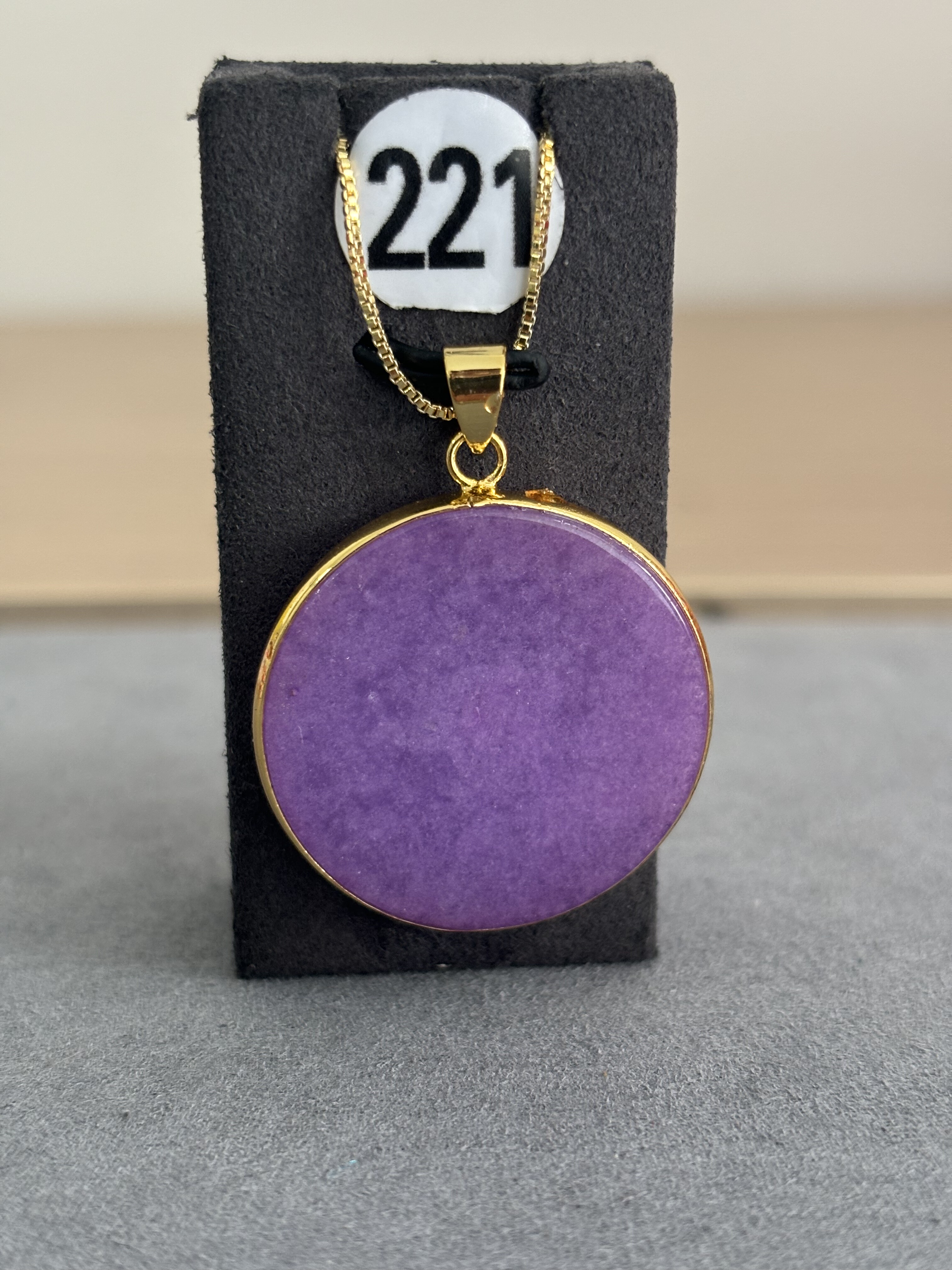 天然缅甸翡翠A货冰种阳绿无事牌吊坠18k金镶嵌女玉石挂件项链