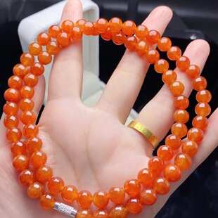 天然缅甸a货红翡翠冰种满色满肉红翡项链冰种玉石项链正品锁骨链