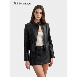 AW25 17长期主义 显瘦朋克皮衣外套 PINI