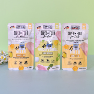 s邁格仕主食貓餐包成貓幼貓營(yíng)養(yǎng)無谷主食貓罐頭濕糧100g 德國(guó)Mac