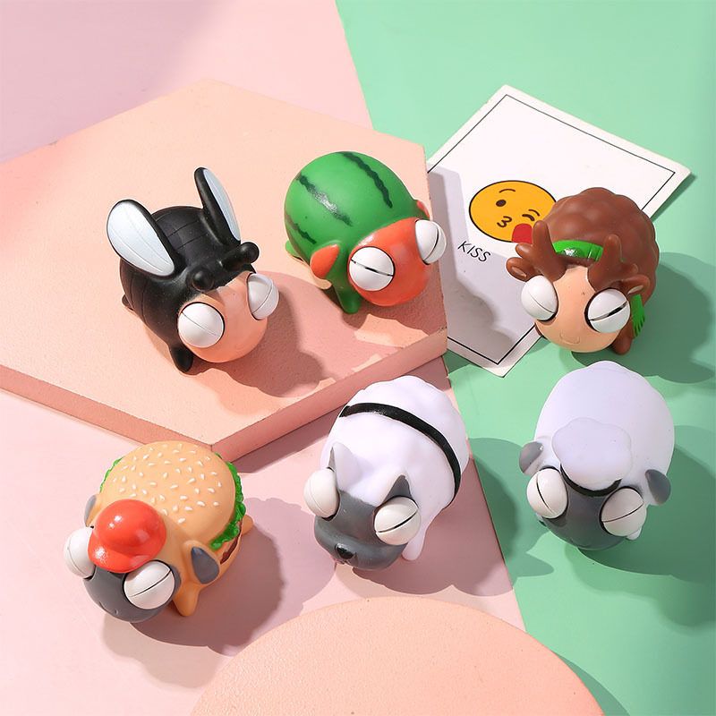 跨境爆款眯眼羊了个羊解压捏捏乐挤压爆眼新奇特创意减压发泄玩具