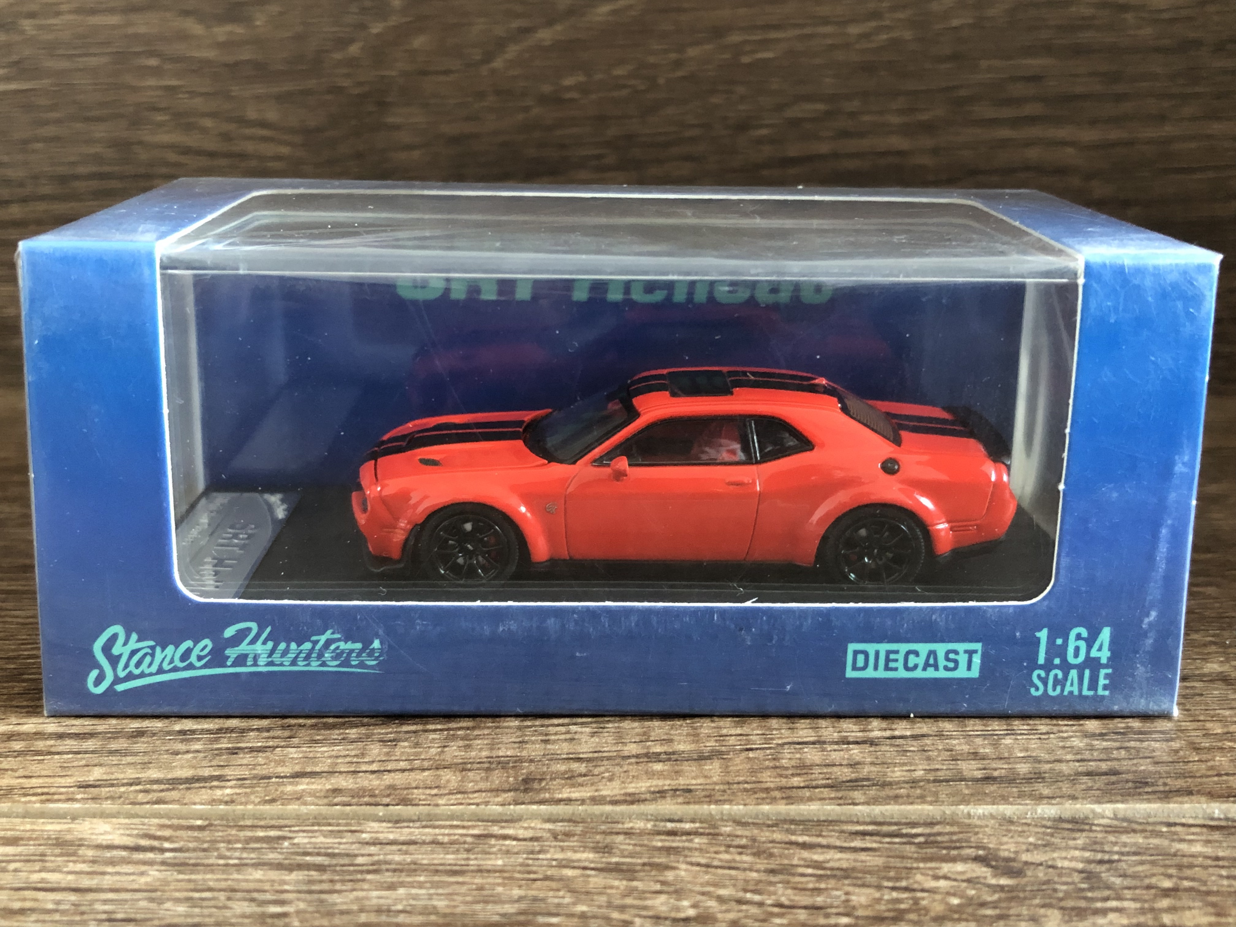 SH限量 1:64 道奇挑战者地狱猫 可开引擎盖 仿真合金汽车模型摆件