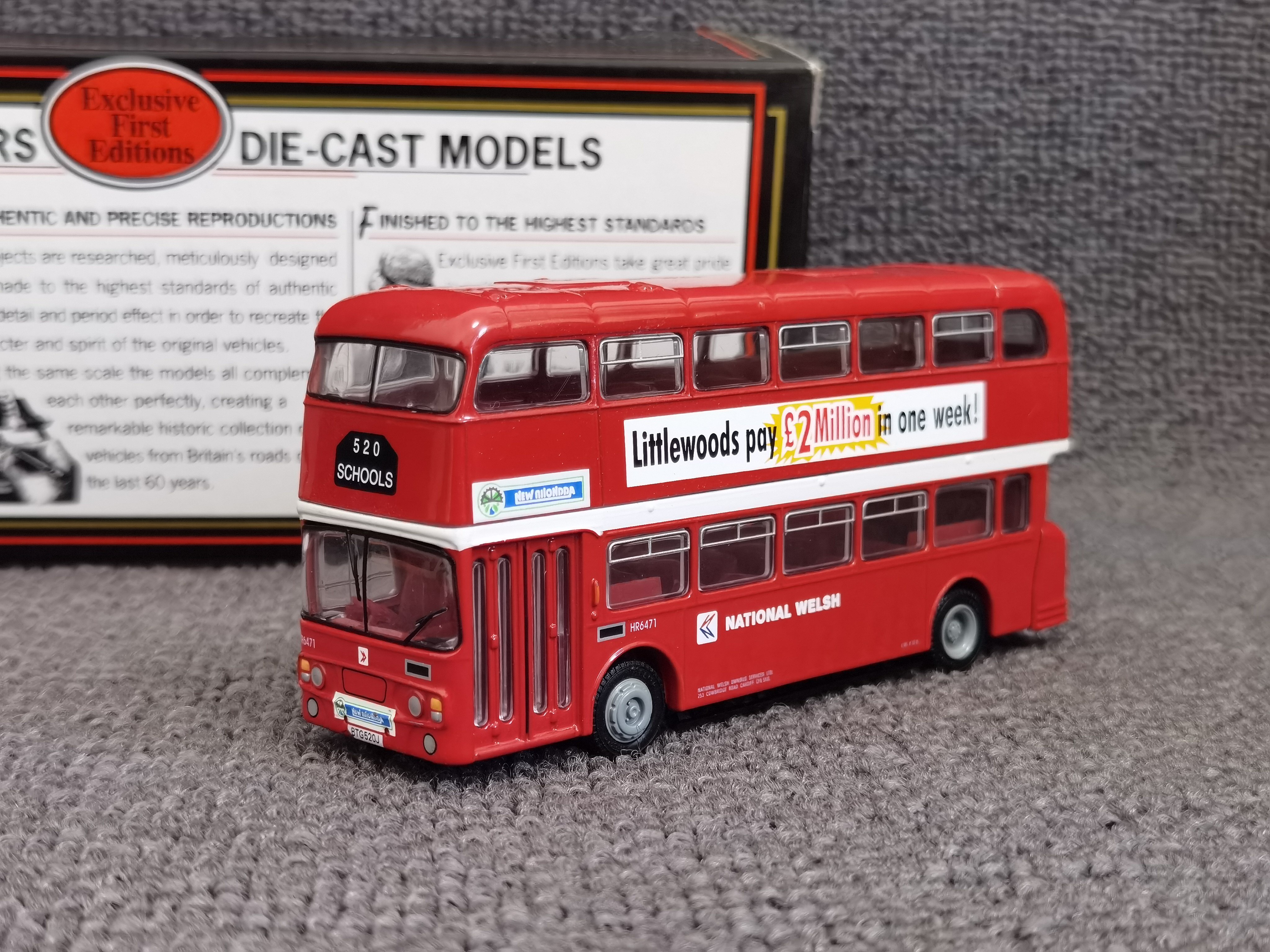 绝版EFE 1:76 英国伦敦双层公交复古合金巴士模型摆件精品收藏